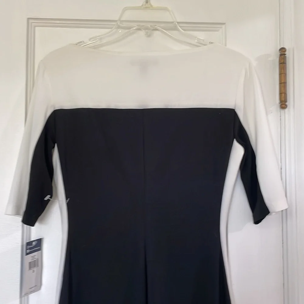 NWT CHAPS black and white dress small cocktail dress